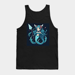 Mermaid blue Tank Top